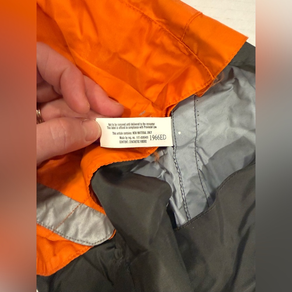 American Kennel Club Dog Rain Jacket Orange Reflective AKC Pet Coat - Picture 4 of 7